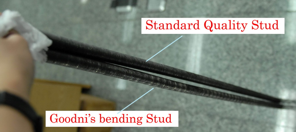 Goodni Disqualified Stud Bolt, สตัดห่วยๆ ของ China Goodni Industrial
