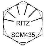 สกรูหัวหกเหลี่ยม RITZ UNC GR 8