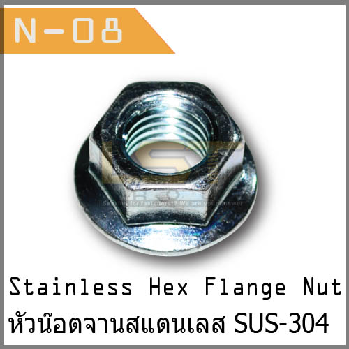 Flange Hex Nut SUS-304