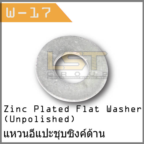 Flat Washer Zinc Plated (Unpolish)