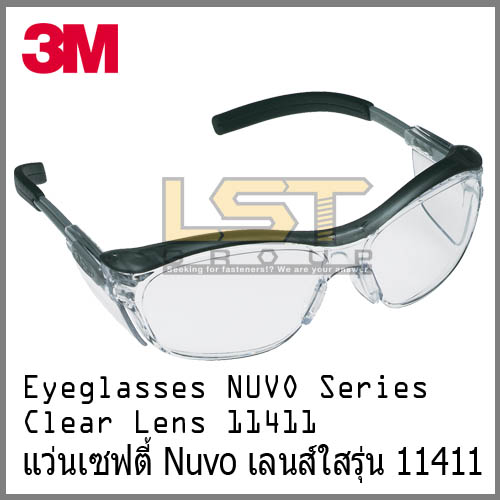 3M Safety Eyeglasses Nuvo Series Clear Lens 11411